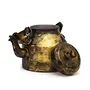 Kaushalam Handpainted Kettle With 6 Chai Glass Indian Tea Glass Cups Set Traditional Kitchen Table DÃ©cor, 7 image