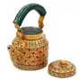 Kaushalam Decorative Tea Kettle Tea Coffee Kettle Indian Teapot Traditional Kitchen Gift For Wife 750 ml, 6 image