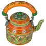 Kaushalam Hand Painted Tea Kettle For Indian Chai Kettle Decorations Accessories Kitchen Gift For Mom 1000 ml, 3 image
