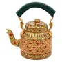 Kaushalam Decorative Tea Kettle Tea Coffee Kettle Indian Teapot Traditional Kitchen Gift For Wife 750 ml, 4 image