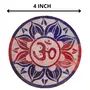 MARBLE INLAY ART AGRA - PACCHIKARI Marble Round Soapstone Incense Holder Agarbatti Stands Om Design for Puja and Home Decor., 6 image