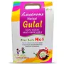 Vegetal Lustrous Natural Holi Colors Herbal Gulal; 400gm Red Pink Green Yellow Blue Pack of 5 (5X80gm), 2 image