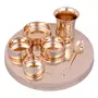 Shiv Shakti ArtsÂ® Bronze | Kansa Thali Dinner Set - 7 Piece Gold - (Pure Kansa - Premium Luxury Dinner Set), 5 image