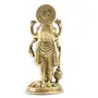 Mohan Jodero Brass Lord Vishnu Laxmi Narayan Statue H-7 in W- 750 grams Golden Standard, 2 image