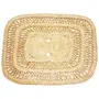 Handcrafted Natural Golden Jute Door Mats. Suitable for Main Entrance Bed Room Bathroom Kitchen Office etc. (Size - 24X18 Inch Pack of 2)