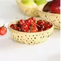 CANE & BAMBOO CRAFTS Multipurpose Bamboo Basket Set for Fruit/Vegetable/Dry Fruit/Chocolate Packaging/Wedding Gift and Daily Use DIY Projects (Natural) Size -9 Inch Pack of-10 (Natutal), 4 image