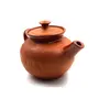 STONE WORK TERACOTTA Inside Ceramic Coated Artisan Handmade Tea Kettle for Home USE (950 ml), 2 image
