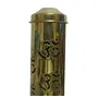 WOOD CARVING WORK Unique Cylindrical OM Brass Dhoop Batti Stand/ Agarbatti Incense Stick Holder with Ash Catcher for Dust and Burn Safety (Golden; 10.5 Inches), 6 image