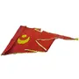 Char-Dham Puri Lord Jagannath Temple Patitapabana Flag/ Dhwaja/ Pataka (as fresh as offered) (Red), 3 image