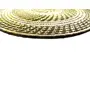 WOOD CARVING WORK SABAI Grass Hand-Woven Table MAT 01 Piece (Odia Tribal Handicraft); Beautiful Ethnic Table dcor Item for Gifting Purposes (Multi-Colour 13.5 Inch Diameter x H : 1.5 Inch X 375 Grams), 3 image