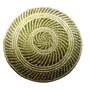 WOOD CARVING WORK SABAI Grass Hand-Woven Table MAT 01 Piece (Odia Tribal Handicraft); Beautiful Ethnic Table dcor Item for Gifting Purposes (Multi-Colour 13.5 Inch Diameter x H : 1.5 Inch X 375 Grams), 2 image