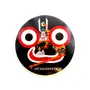 WOOD CARVING WORK Puri Lord Jagannath Laminated Sticker Set for Car Fridge Almirah and Metal Surfaces (07 Pieces: Size: 2-6 Inches Each; Set: 150 Grams), 7 image