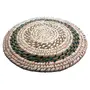 WOOD CARVING WORK SABAI Grass Hand-Woven Table Mat for Home 01 Small Piece (Odia Tribal Handicraft); Beautiful Ethnic Table dcor Item for Gifting Purposes (Multi 12 Inch Diameter x H : 1.5 Inch X 300 Gr)