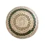 WOOD CARVING WORK SABAI Grass Hand-Woven Table Mat for Home 01 Small Piece (Odia Tribal Handicraft); Beautiful Ethnic Table dcor Item for Gifting Purposes (Multi 12 Inch Diameter x H : 1.5 Inch X 300 Gr), 3 image