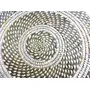 WOOD CARVING WORK SABAI Grass Hand-Woven Table MAT 01 Piece (Odia Tribal Handicraft); Beautiful Ethnic Table dcor Item for Gifting Purposes (Multi-Colour 13.5 Inch Diameter x H : 1.5 Inch X 375 Grams), 4 image
