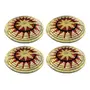 WOOD CARVING WORK SABAI Grass Hand-Woven Table Mat (Odia Tribal Handicraft); Beautiful Ethnic Table dcor Item; Ideal for Gifting Purposes (12 Inch Diameter x H :- 1.5 Inch Set of 04 Pcs 1200 Grs), 7 image