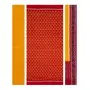SAMBALPURI BANDHA CRAFT Sambalpuri cotton dress material set(Traditional design in red yellow color combination)