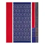 SAMBALPURI BANDHA CRAFT sambalpuri cotton dress material set(Birds and terracotta design in blue color base)