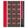 Sambalpuri cotton dress material set(Pasapali design in black red and white colors combination)