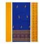 SAMBALPURI BANDHA CRAFT sambalpuri bomkai cottondress material set(peacock design in navy blue color base)