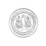 SILVER FILIGREE CRAFT - CHANDI TARKASHI Exclusive BIS Hallmarked 999 Purity Pure Laxmi Ganesh Silver Coin (20g), 3 image