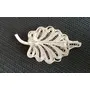 SILVER FILIGREE CRAFT - CHANDI TARKASHI Silver Filigree Jewellery Leaf shaped Brooch For Women (SJ-Brooch-992), 4 image