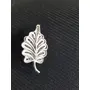 SILVER FILIGREE CRAFT - CHANDI TARKASHI Silver Filigree Jewellery Leaf shaped Brooch For Women (SJ-Brooch-992), 2 image