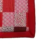 SHITALPATI GRASS MAT Foldable Cushion Mat Korai River Grass (2 X 6 ft Fabric Light Red Cotton) with 18 MM Soft Foam Yoga Picnic Portable and Comfort, 6 image