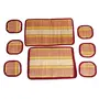 TERRACOTTA JEWELLERY River Grass Placemat for Dining Table Mat Sets of 6 Table Mat 1 Central Mat and 6 Coaster., 4 image