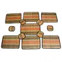 TERRACOTTA JEWELLERY Black River Grass Placemats for Dining Table Mat Sets of 6 Table Mat 1 Central Mat and 6 Coaster.