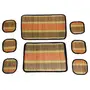 TERRACOTTA JEWELLERY Black River Grass Placemats for Dining Table Mat Sets of 6 Table Mat 1 Central Mat and 6 Coaster., 4 image