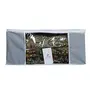 HomeStrap Non Woven Clothes/Saree/Storage Covers Bags with Window - Pack of 12 - Grey & Beige, 4 image