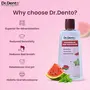 Dr.Dento Mouthwash Combo Of 100ml Watermelon Mint + 100ml Cucumber Mint + 100ml Aloe and Lemongrass||Fresh Breath and Oral Care|| Alcohol Free and Organic| Set of 3, 5 image