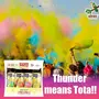 Tota Natural and Herbal Mini Thunder Plus Holi Gulal Colors for Celebration Photoshoots Festivals- Pack of 4 (350 ml Each), 5 image