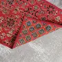 Indian Tijori Red Cotton Patchwork Table Mat , 3 image