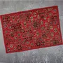 Indian Tijori Red Cotton Patchwork Table Mat , 5 image