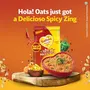 Saffola Masala Oats Spicy Mexican Spicy Flavoured Rolled Oats with High Fibre Yummy Anytime Snack 400g, 4 image