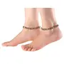 I Jewels 18k Gold Plated Indian Wedding Bollywood Style Stone Anklet/Payal Barefoot Jewelry for Women (A024-27-29), 3 image