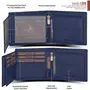 Themes Mens Leather Wallet Keyring & Pen Combo Gift Set for Men | Wallet Men Leather Branded Navy Casual, 3 image