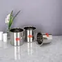 Sumeet Stainless Steel Ganj / Milk Boiler / Milk Pot /Long Tapeli Set of 3 Pieces (400ml, 550ml, 750ml), Silver, 3 image