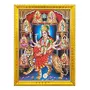 durga maa/ambe/sherawali/nav durga / 9 Form on tiger/mata vaishno devi photo frame with Laminated Poster for puja room temple Worship/wall hanging/gift/home decor (30 x 23 cm)
