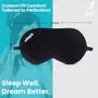 Vifitkit Eye Mask For Sleeping With Adjustable Strap Premium Sleeping Mask for Men Women and Kids Blind Fold For Comfortable Sleep Travelling Sleep Mask Sleeping Eye Mask (Black), 3 image