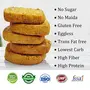 NutroActive Almond Keto Chewy Cookies (Net Carb 16%) Zero Sugar Gluten Free - 200gm, 4 image
