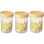 Nayasa Plastic Dal Container Set 2 Kg Set of 3 Yellow