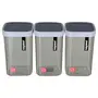 Nayasa Plastic Containers 1 L 3-Piece Grey.aarohi13