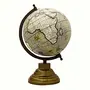 8" Unique Antiique Rustic Look Geographic Educational Globe with Stand - Perfect for Home, Office & Classroom By Globes Hub