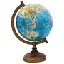11.3" Desktop Rotating Globe Earth Blue Ocean Geography World Table Decor - Perfect for Home, Office & Classroom By Globes Hub