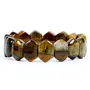 Stone Tiger Eye Fine Bracelet For Man, Woman, Boys & Girls- Color: Yellow (Pack of 1 Pc.)