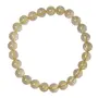 Stone Golden Rutile Bead Bracelet For Man, Woman, Boys & Girls- Color: Yellow (Pack of 1 Pc.)