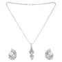 Austrian Crystal Studded With Double Pearl Designer Jewelry Set With Earring Art 2